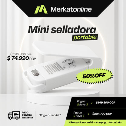 MINI SELLADORA DE BOLSAS PORTATIL